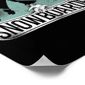 スノーボードヴィンテージ山2 ポスター (角)