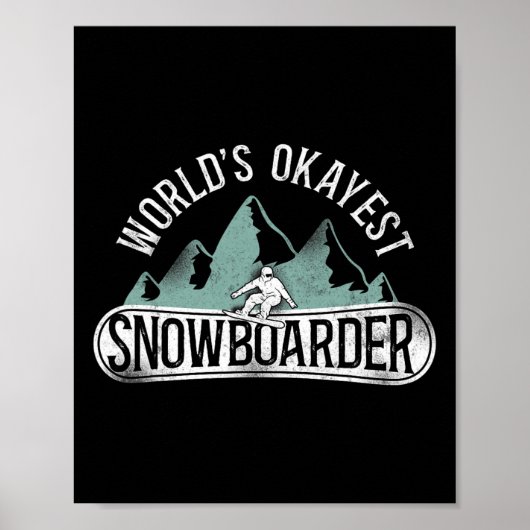 スノーボードヴィンテージ山2 ポスター (正面)