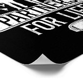 スノーボードヴィンテージ結婚 ポスター (角)