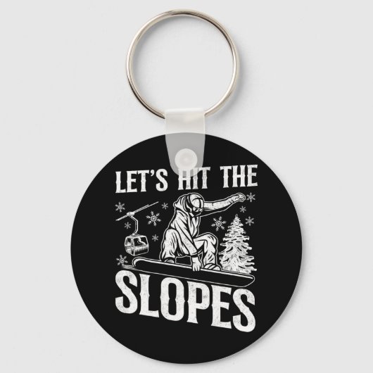 スノーボードヴィンテージ18 キーホルダー (正面)