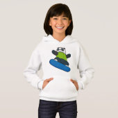 スノーボード付きスノーボーダーとしてのパンダ (正面フル)