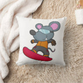 スノーボード付きスノーボーダーとしてのマウス クッション (ブランケット)