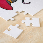 スノーボード付きスノーボーダーとしてのマウス ジグソーパズル (側面)