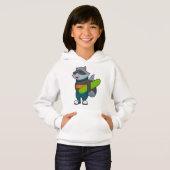 スノーボード付きスノーボーダーとしてのルーン (正面フル)