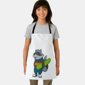 スノーボード付きスノーボーダーとしてのルーン エプロン (インサイチュ)