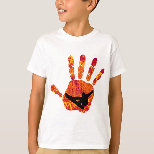スノーボード公園のラップ Tシャツ (正面)