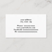 スノーボード及びヘルメット 名刺 (裏面)