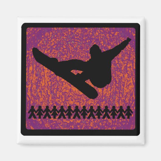 スノーボード右ALINE マグネット (正面)