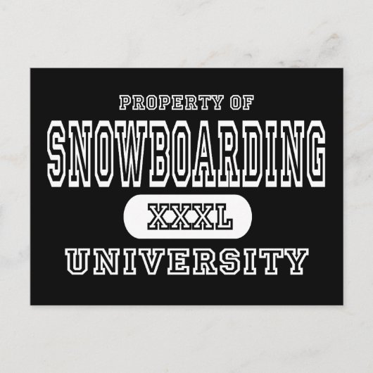 スノーボード大学ダーク ポストカード (正面)