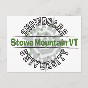 スノーボード大学 – Stowe Mountain VT ポストカード
