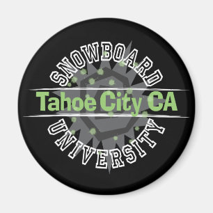 スノーボード大学- Tahoe都市カリフォルニア マグネット