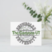 スノーボード大学 – The Canyons UT ポストカード (スタンド正面)
