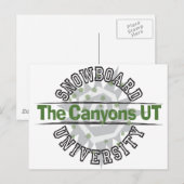 スノーボード大学 – The Canyons UT ポストカード (正面/裏面)