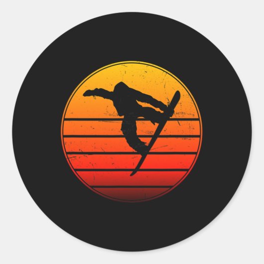 スノーボード女子スノーボードスノーボードメンズ1 ラウンドシール (正面)