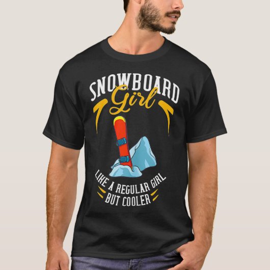 スノーボード山面白いフリースタイル _3 Tシャツ (正面)
