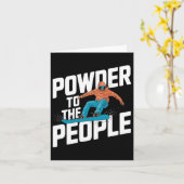 スノーボード引用文 – 人々へのパウダー カード (黄色い花)