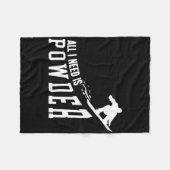 スノーボード必要なのはパウダー フリースブランケット (正面(横))