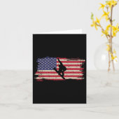 スノーボード愛国的ヴィンテージアメリカ カード (黄色い花)