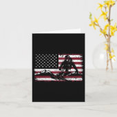 スノーボード愛国的ヴィンテージアメリカ カード (黄色い花)