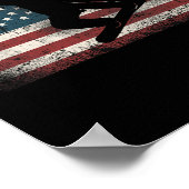 スノーボード愛国的ヴィンテージアメリカ ポスター (角)