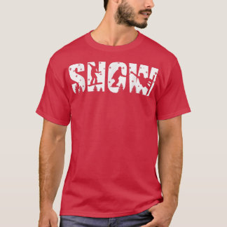 スノーボード愛好家のための雪 Tシャツ