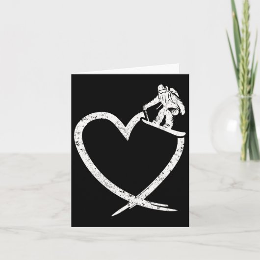 スノーボード用スノーボードハートヴィンテージ カード (正面)