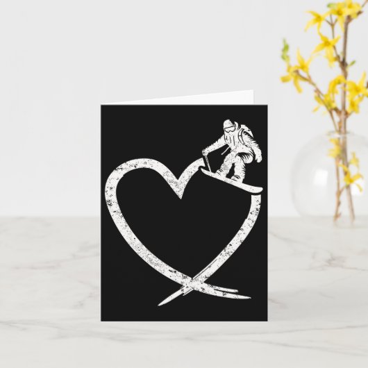 スノーボード用スノーボードハートヴィンテージ カード (黄色い花)