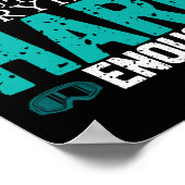 スノーボード用スノーボードヴィンテージもしレトロNot ポスター (角)