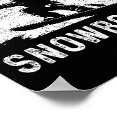 スノーボード用スノーボードヴィンテージジャストスノーボード ポスター (角)