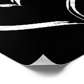 スノーボード用スノーボードヴィンテージハート ポスター (角)