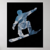 スノーボード用マウンテンTシャツ – スノーボード用ギフト ポスター (正面)