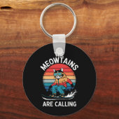 スノーボード男性へシャツウィメンズキッズスキーラバー山 キーホルダー (正面)