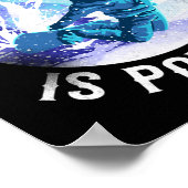 スノーボード私が必要なのは粉末ヴィンテージ ポスター (角)