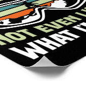 スノーボード私のスノーボード技術はトップ秘密 ポスター (角)