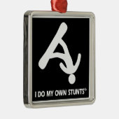 スノーボード私の自身の発育阻害 メタルオーナメント (右)