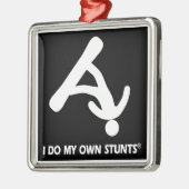 スノーボード私の自身の発育阻害 メタルオーナメント (左)