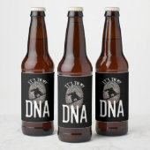スノーボード私のDNAに ビールラベル (ボトル)