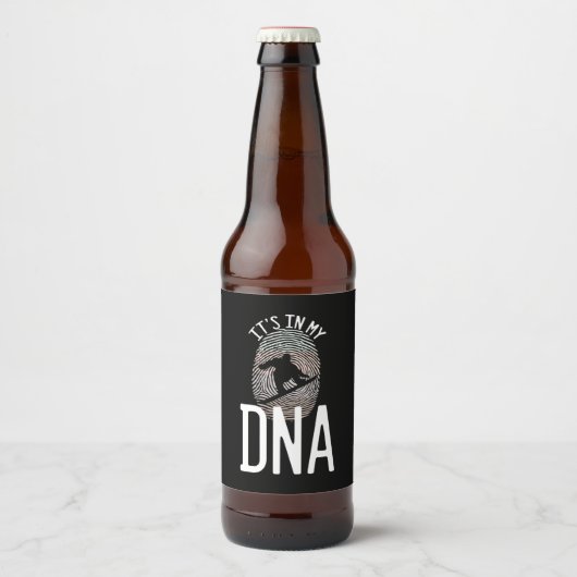 スノーボード私のDNAに ビールラベル (正面)