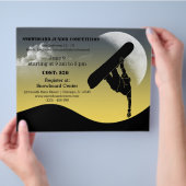 スノーボード競技会 チラシ (手)