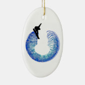 スノーボード管 セラミックオーナメント (右)