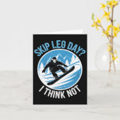 スノーボード考えのスノーボアをスキップ カード (黄色い花)