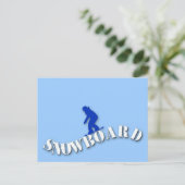 スノーボード葉書 ポストカード (スタンド正面)