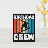 スノーボード誕生日クルースノーボーダーキッズフレンド カード (黄色い花)