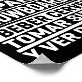 スノーボード週末 ポスター (角)