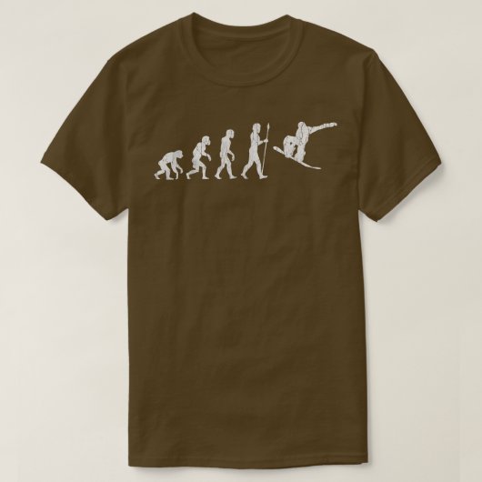 スノーボード進化型スノーボード Tシャツ (デザイン正面)