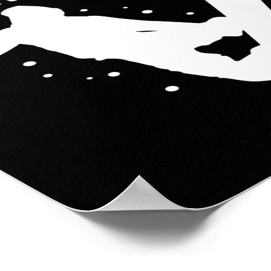 スノーボード雪の多いおもしろい – スノーボードスノーボ ポスター (角)