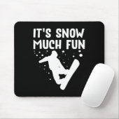 スノーボード雪の多いおもしろい – スノーボードスノーボ マウスパッド (マウス)
