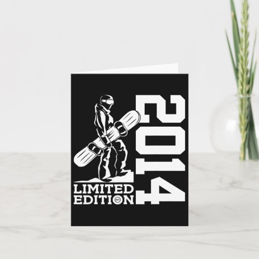 スノーボード11誕生日スノーボード2014スノーボード カード (正面)