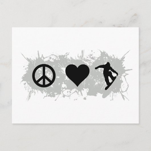 スノーボード3 ポストカード (正面)