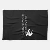 スノーボード – むしろスノーボード キッチンタオル (横)